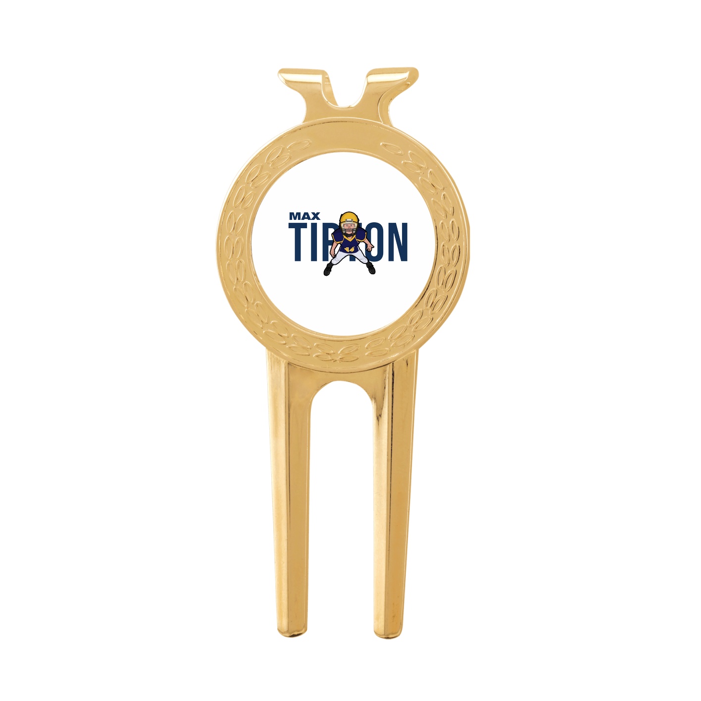 Divot Tool with Ball Marker — Player Name in Classic