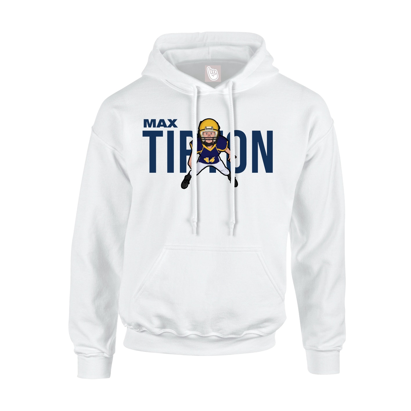 Hoodie — Player Name in White