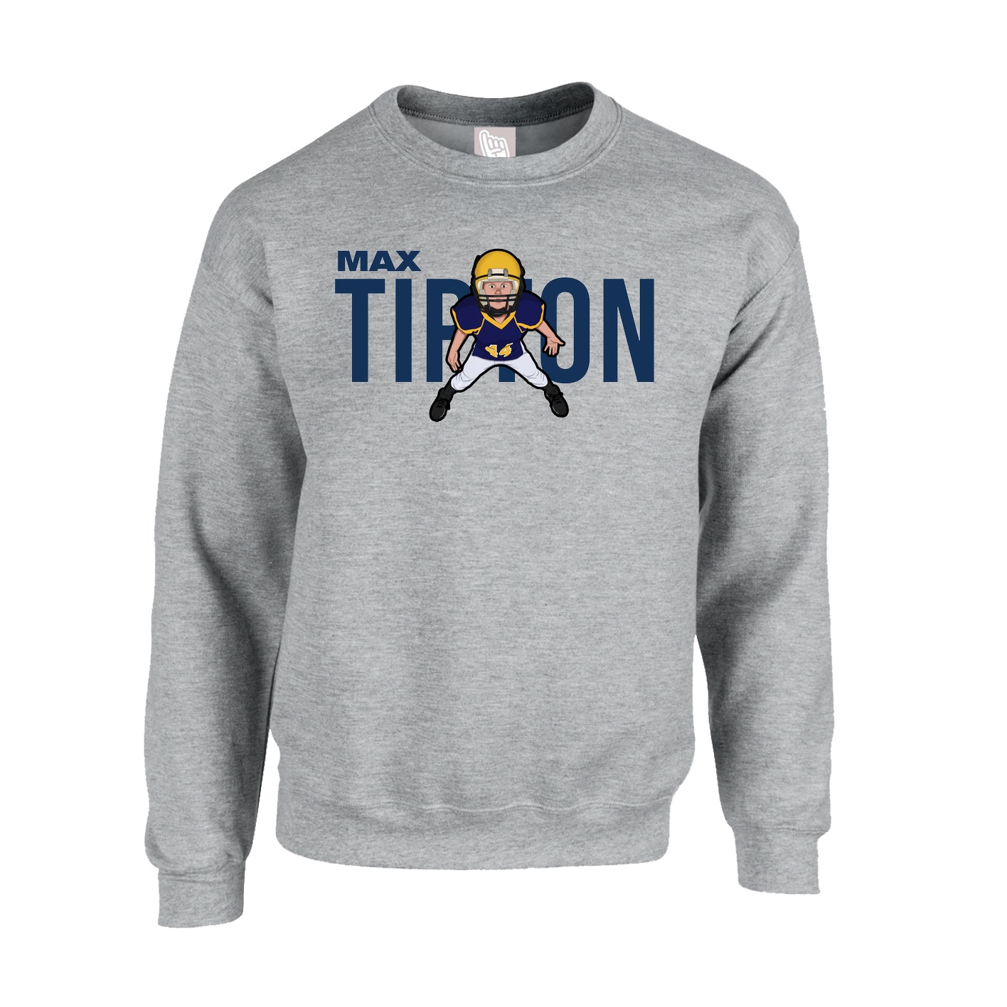 Fleece Crew — Player Name in Grey