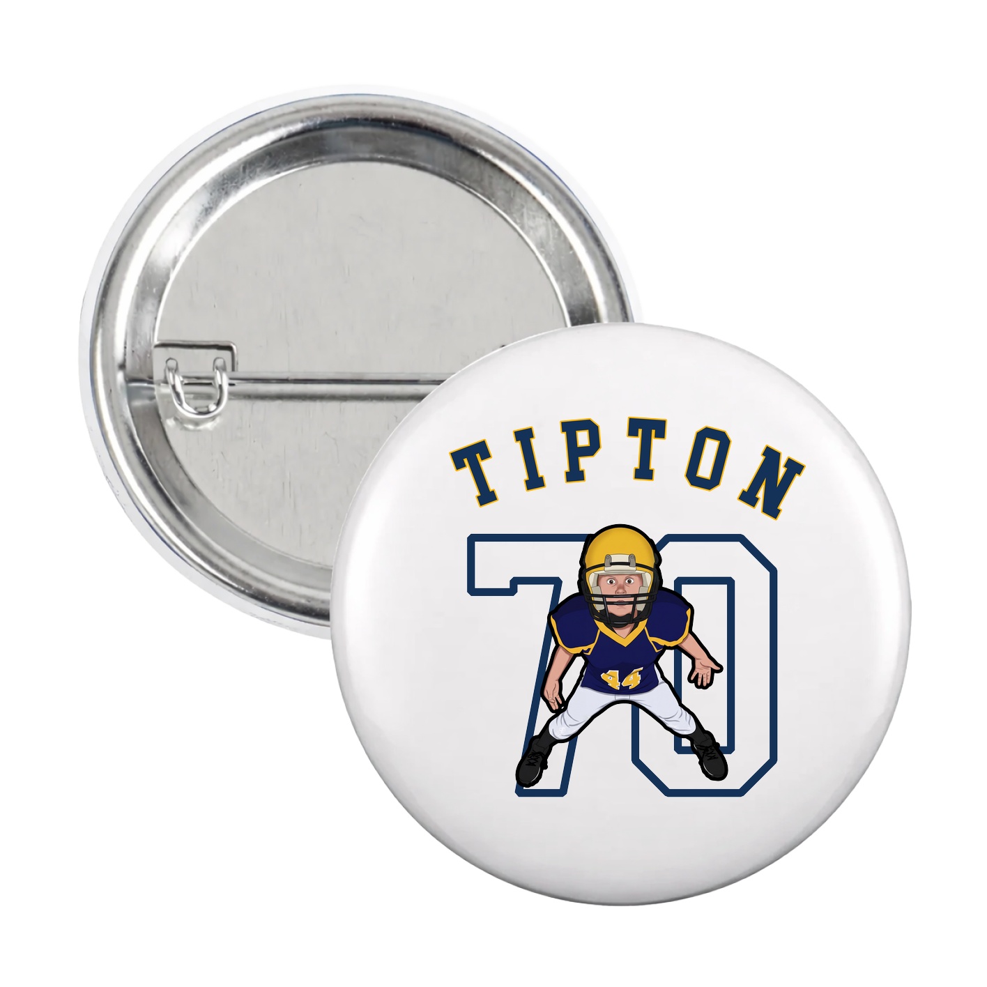 Game Day Button — Shirsey Arch in White