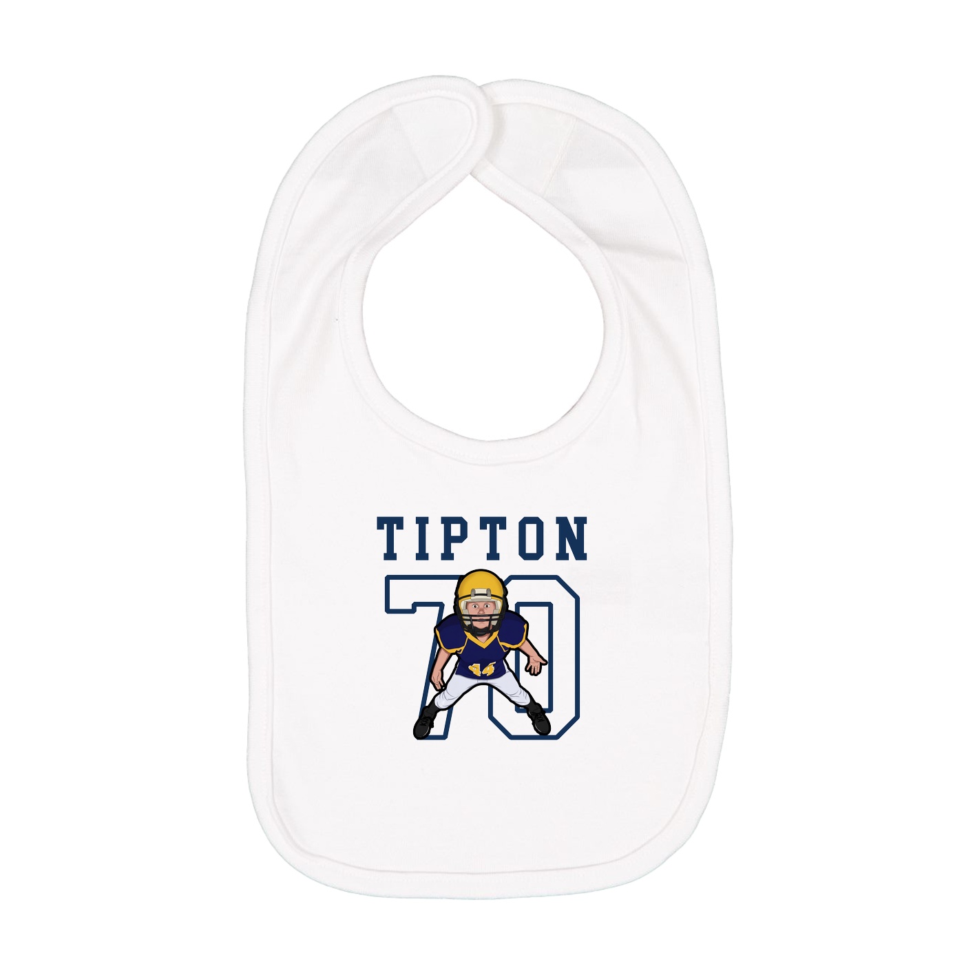 Infant Bib — Shirsey in White