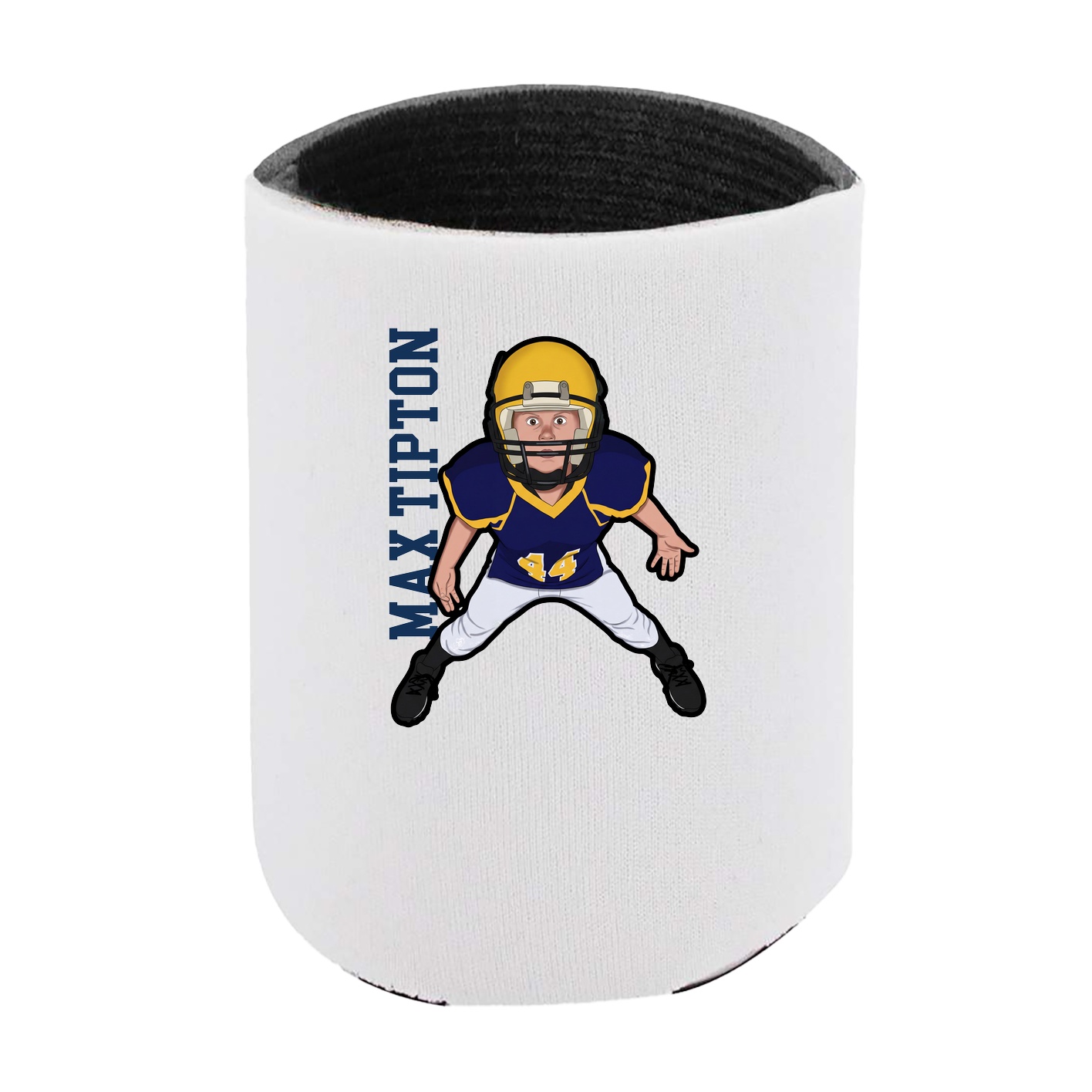 Can Holder — Name Vertical in White