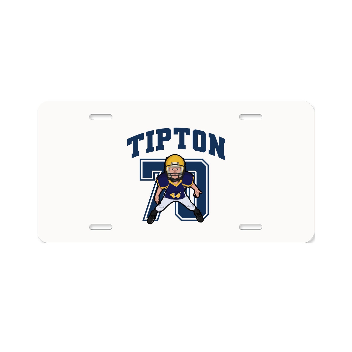 License Plate — Number in Classic