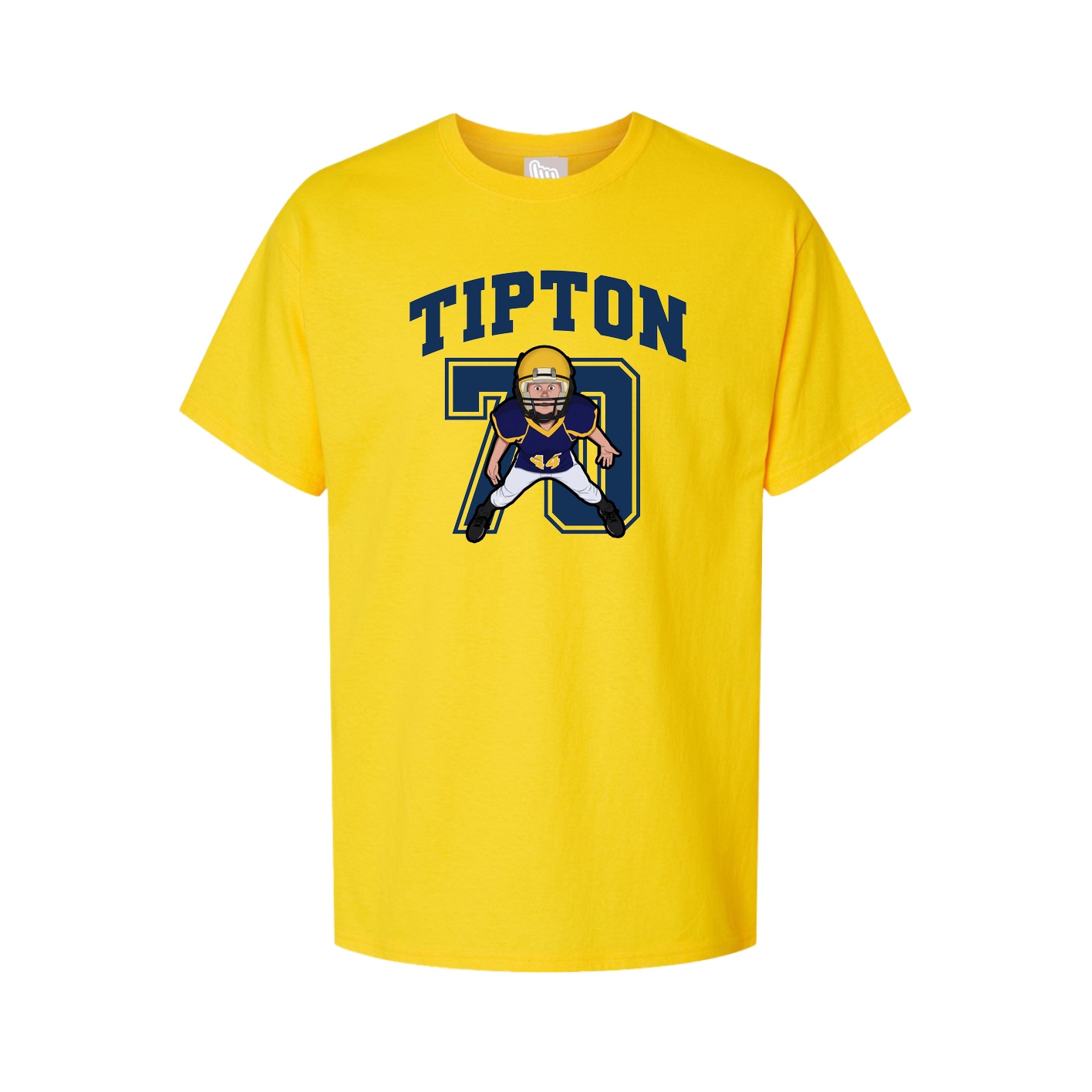 Youth Tee — Number in Gold
