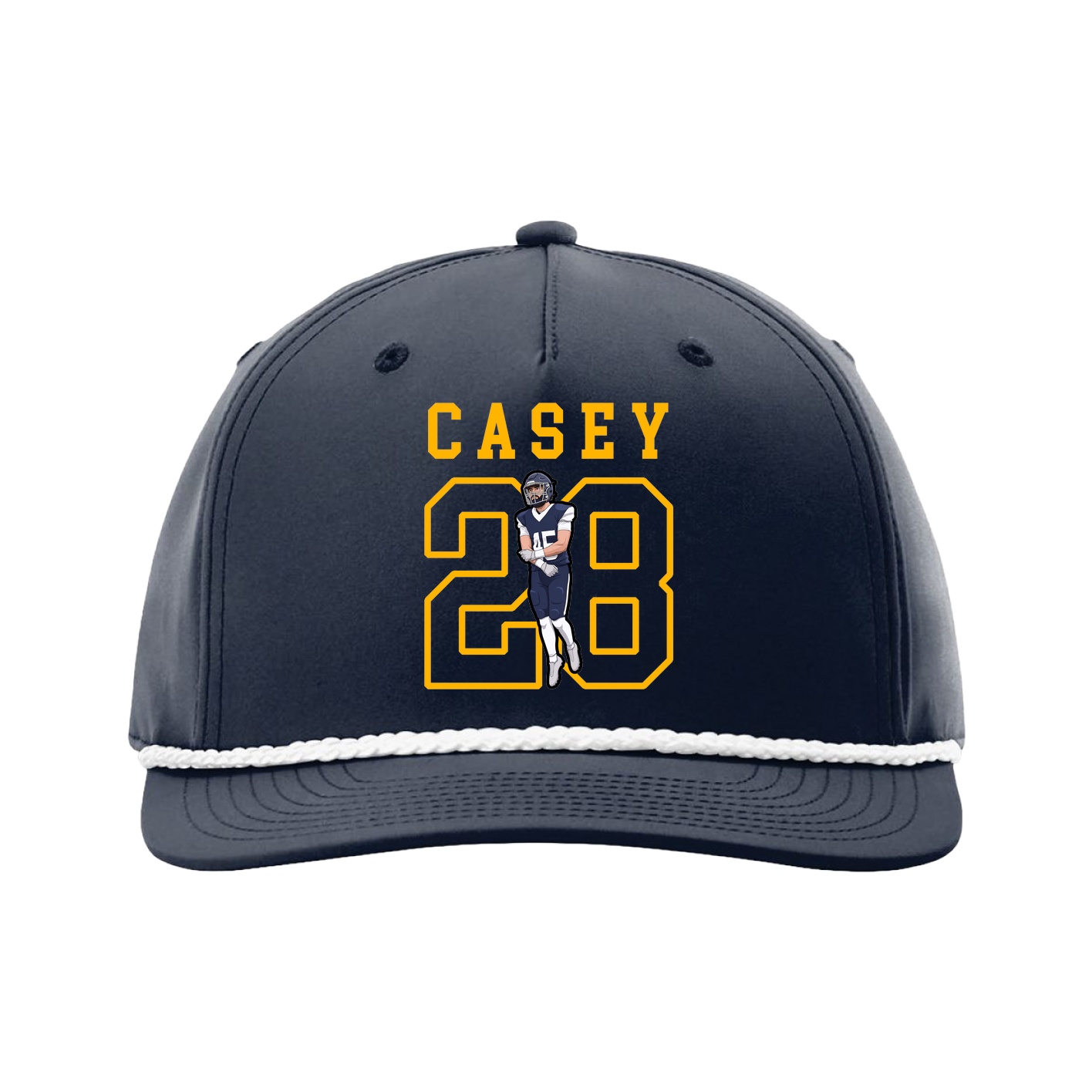 Five-Panel Classic Rope Cap — Shirsey in Navy