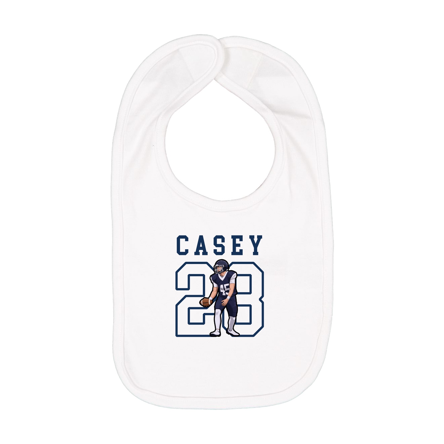 Infant Bib — Shirsey in White