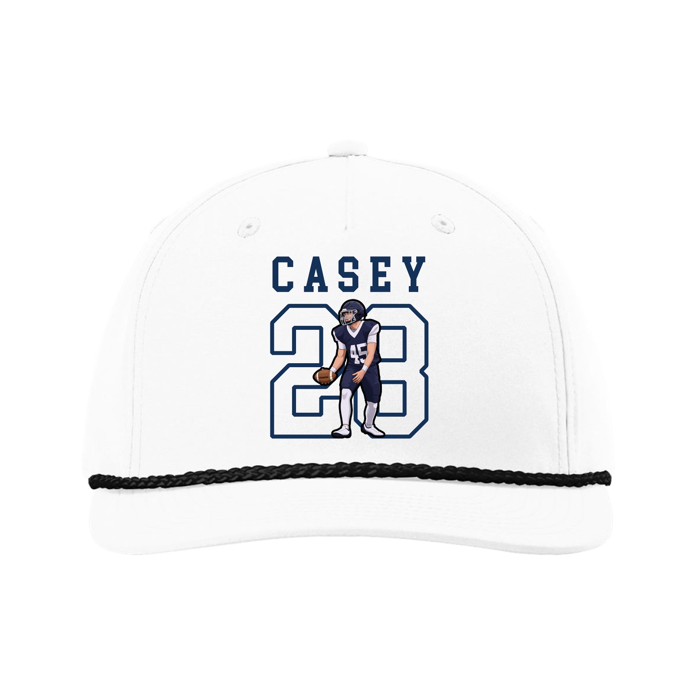 Five-Panel Classic Rope Cap — Shirsey in White