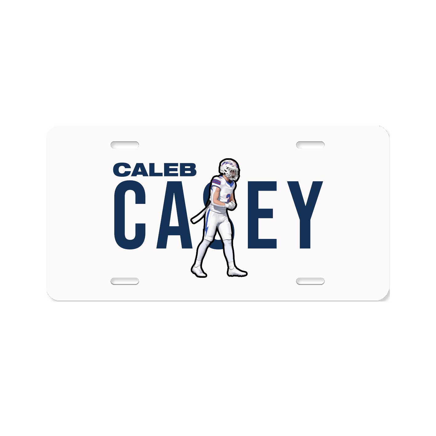 License Plate — Player Name in Classic