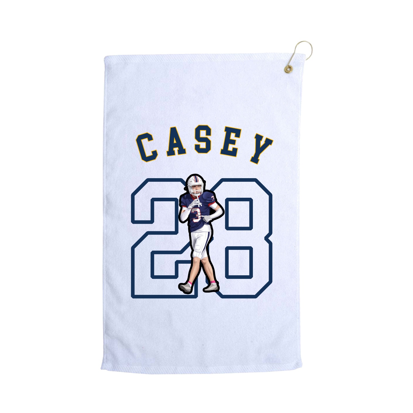 Golf Towel — Shirsey Arch in White