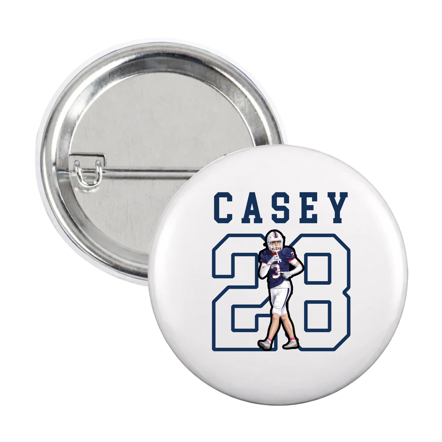Game Day Button — Shirsey in White