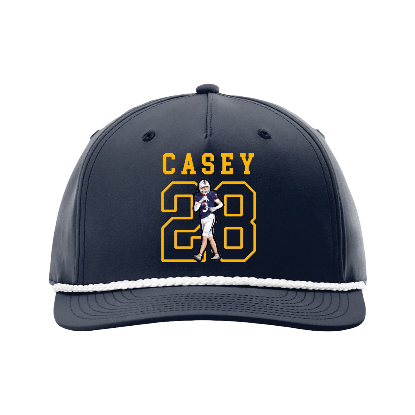 Five-Panel Classic Rope Cap — Shirsey in Navy