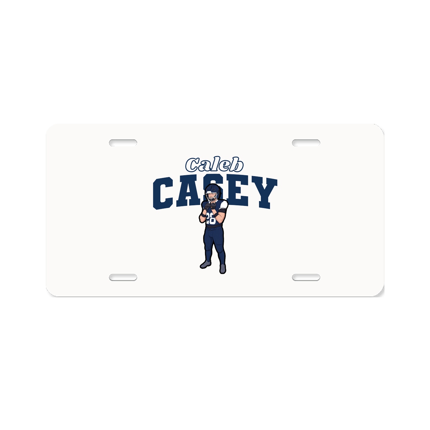 License Plate — Name Arch in Classic