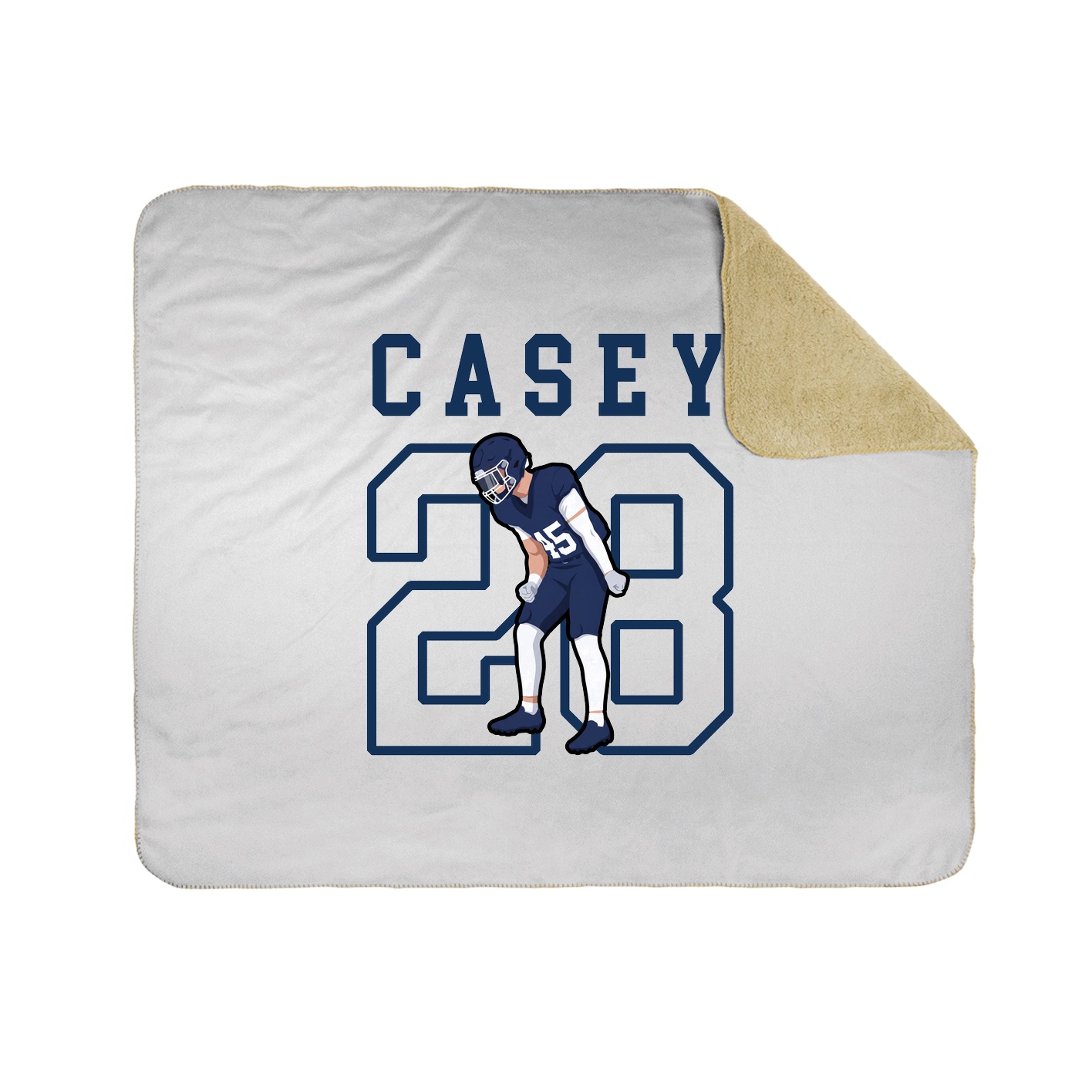 Throw Blanket — Shirsey in White