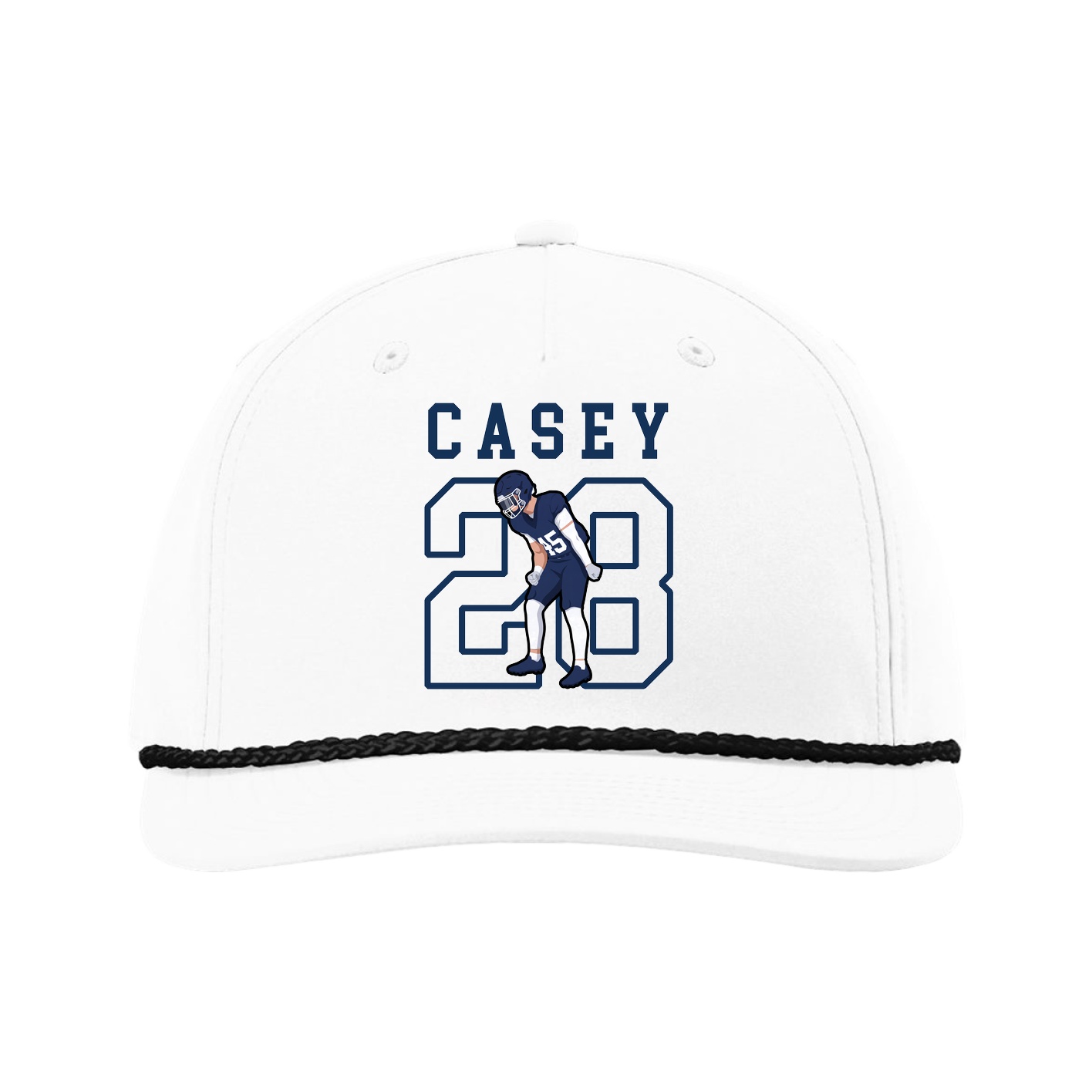 Five-Panel Classic Rope Cap — Shirsey in White