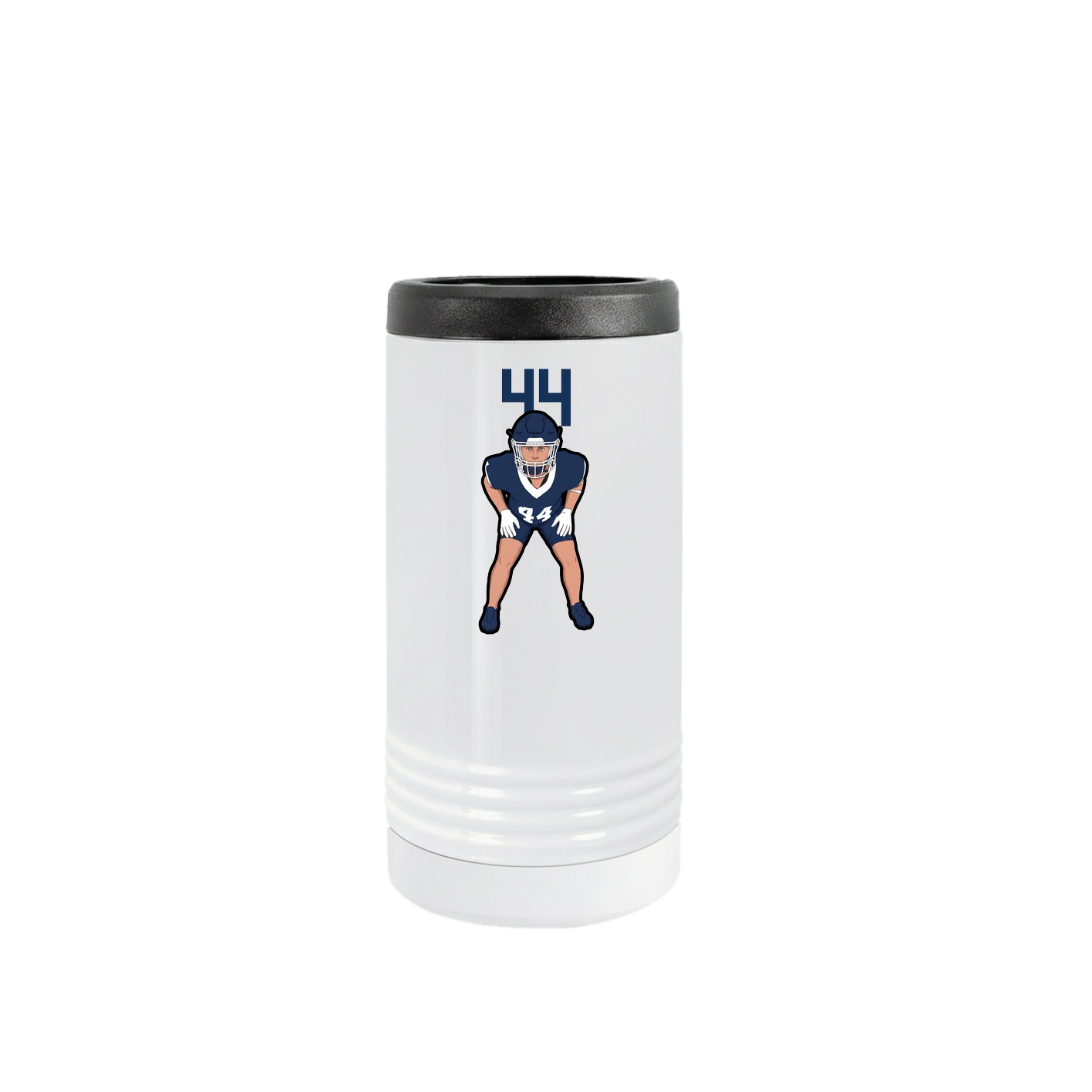 Slim Beverage Holder — Number Top in White