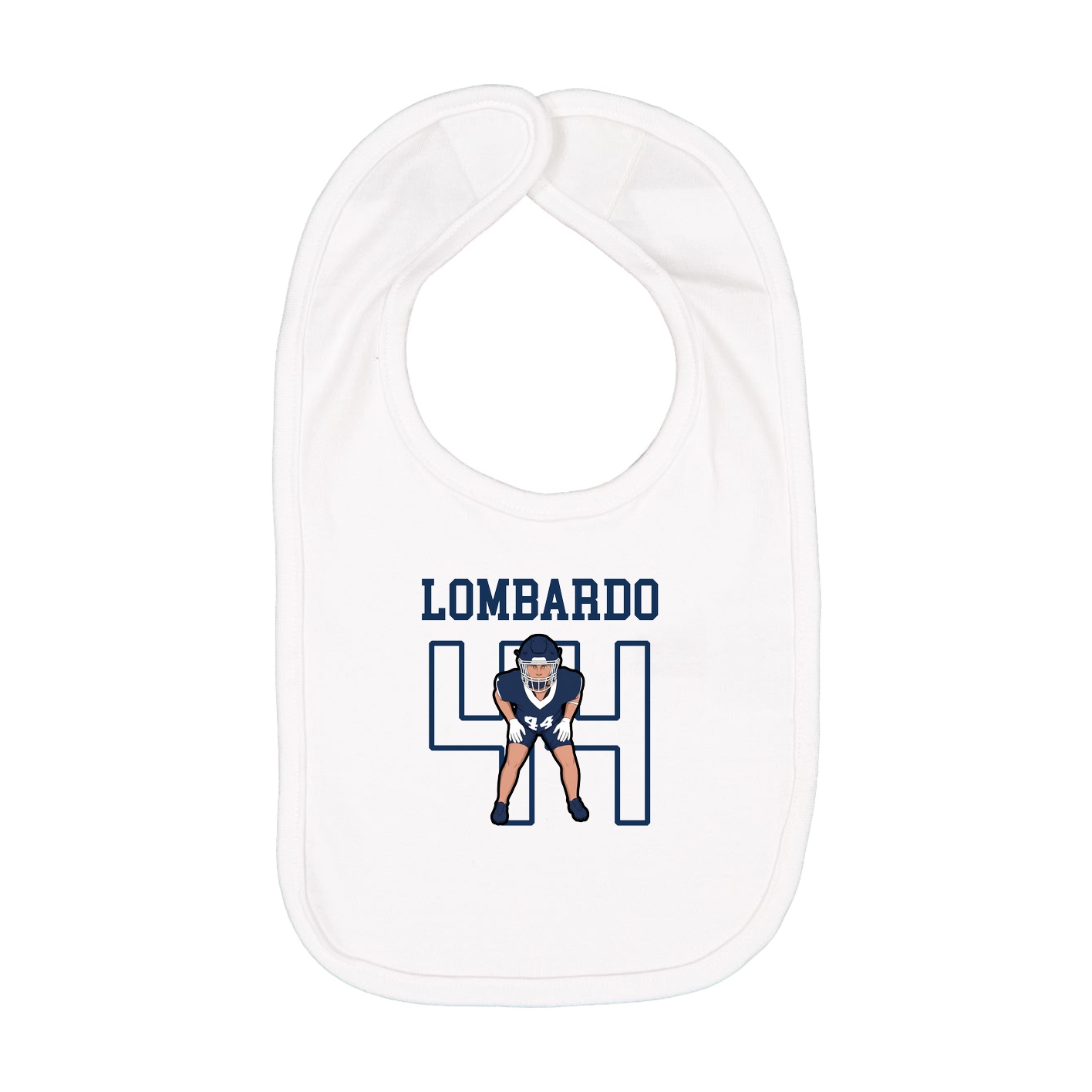 Infant Bib — Shirsey in White
