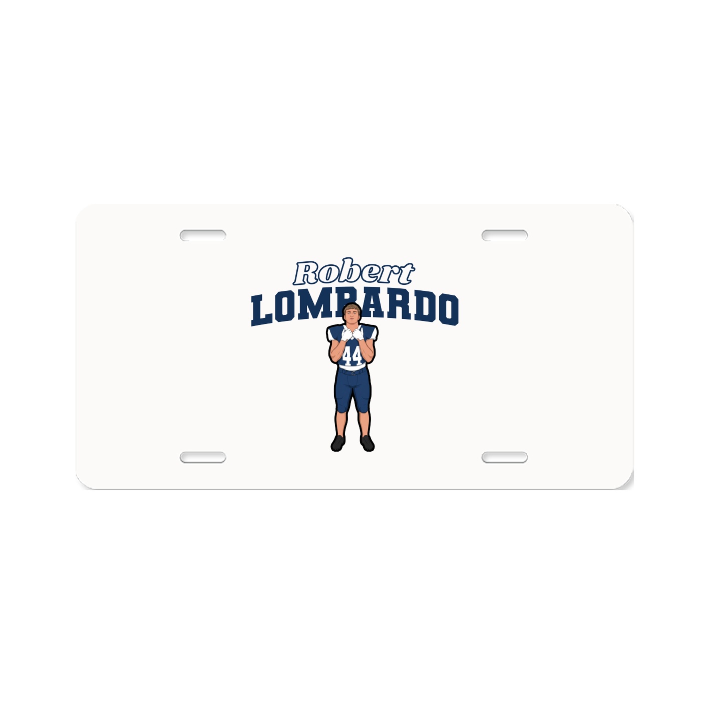License Plate — Name Arch in Classic