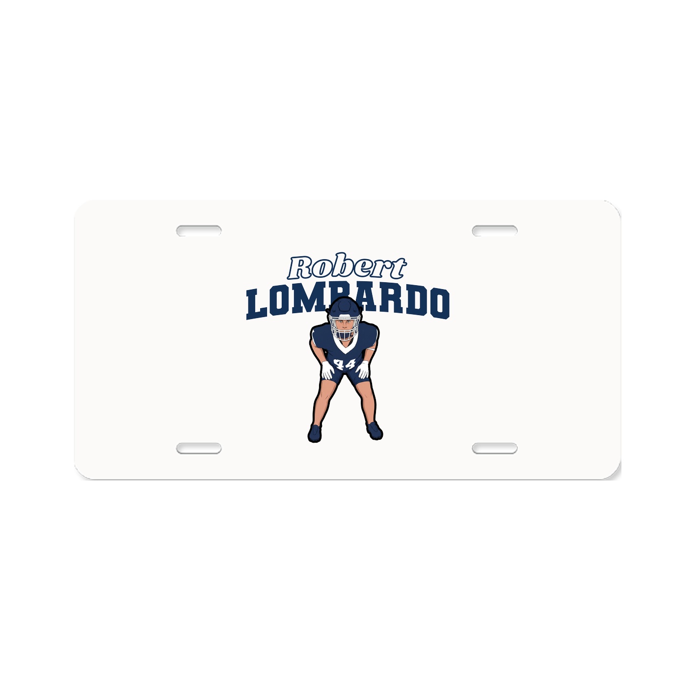 License Plate — Name Arch in Classic