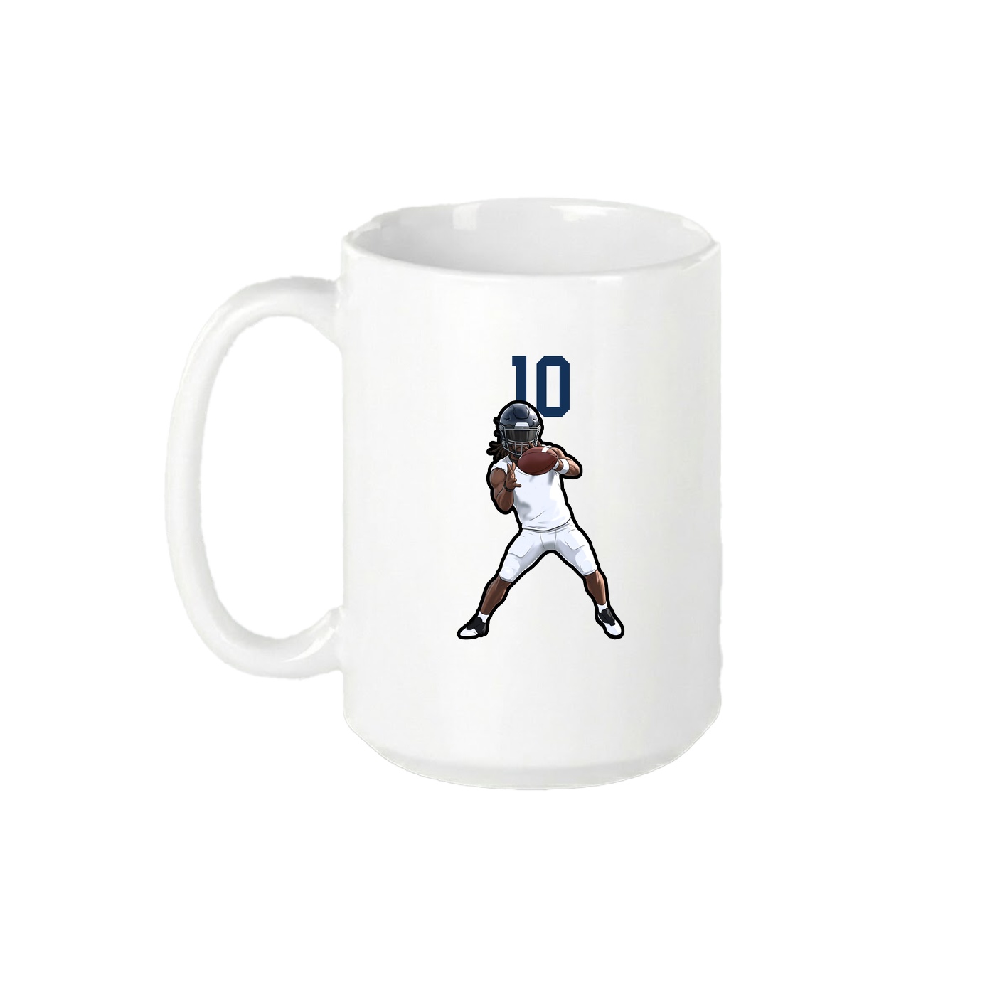15oz Coffee Mug — Number Top in White