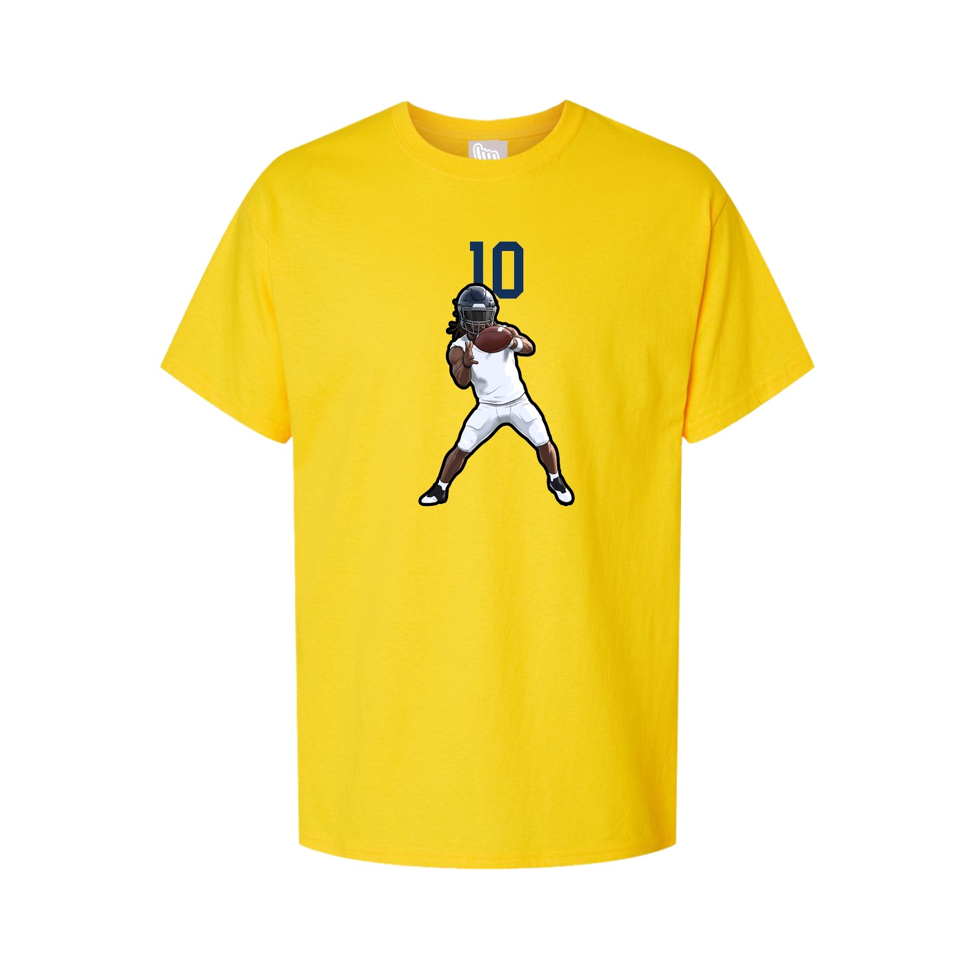Youth Tee — Number Top in Gold