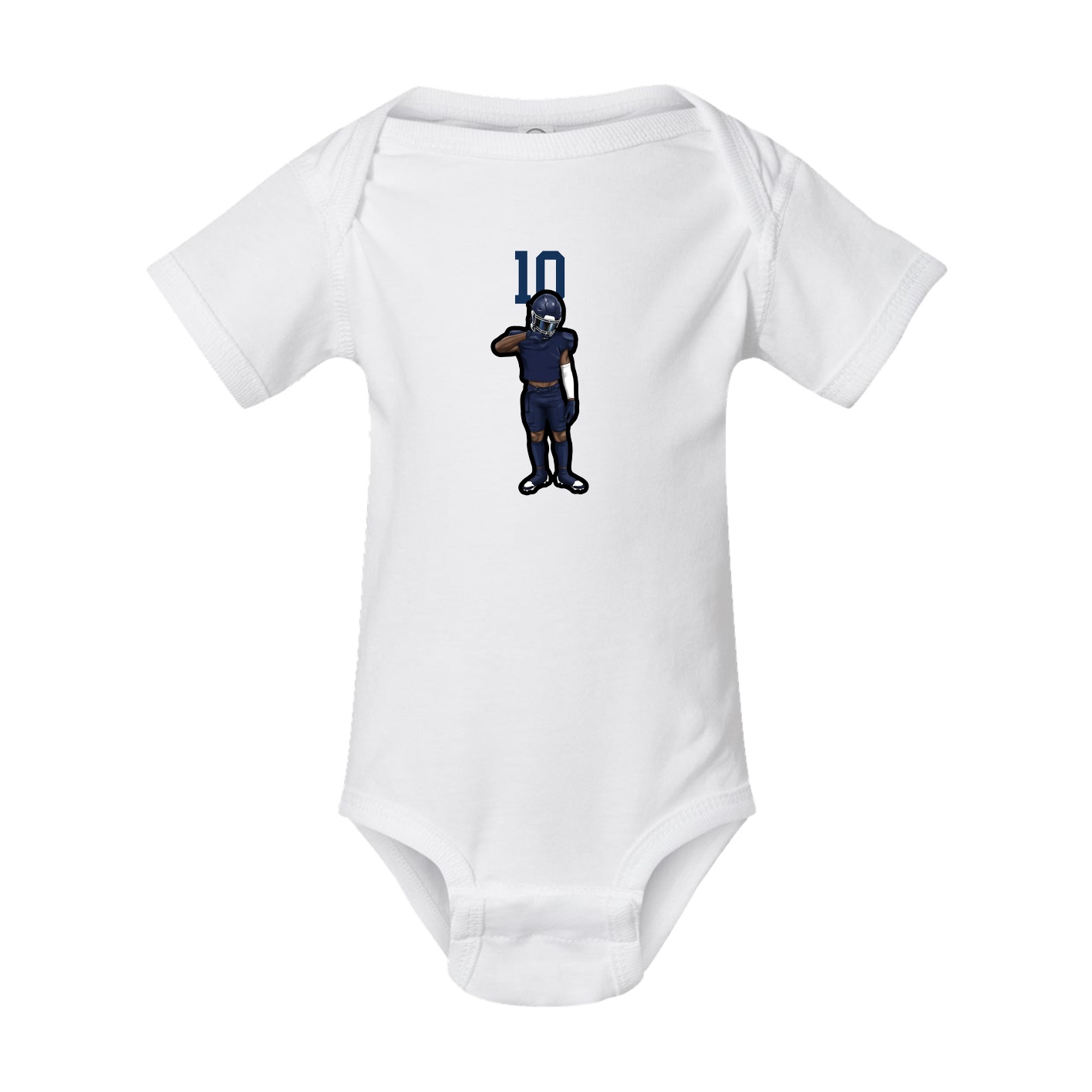 Baby Onesie — Number Top in White