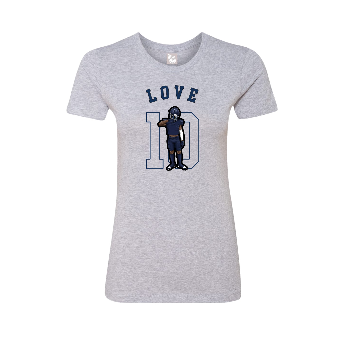 Fitted Women's Tee — Shirsey Arch in Grey