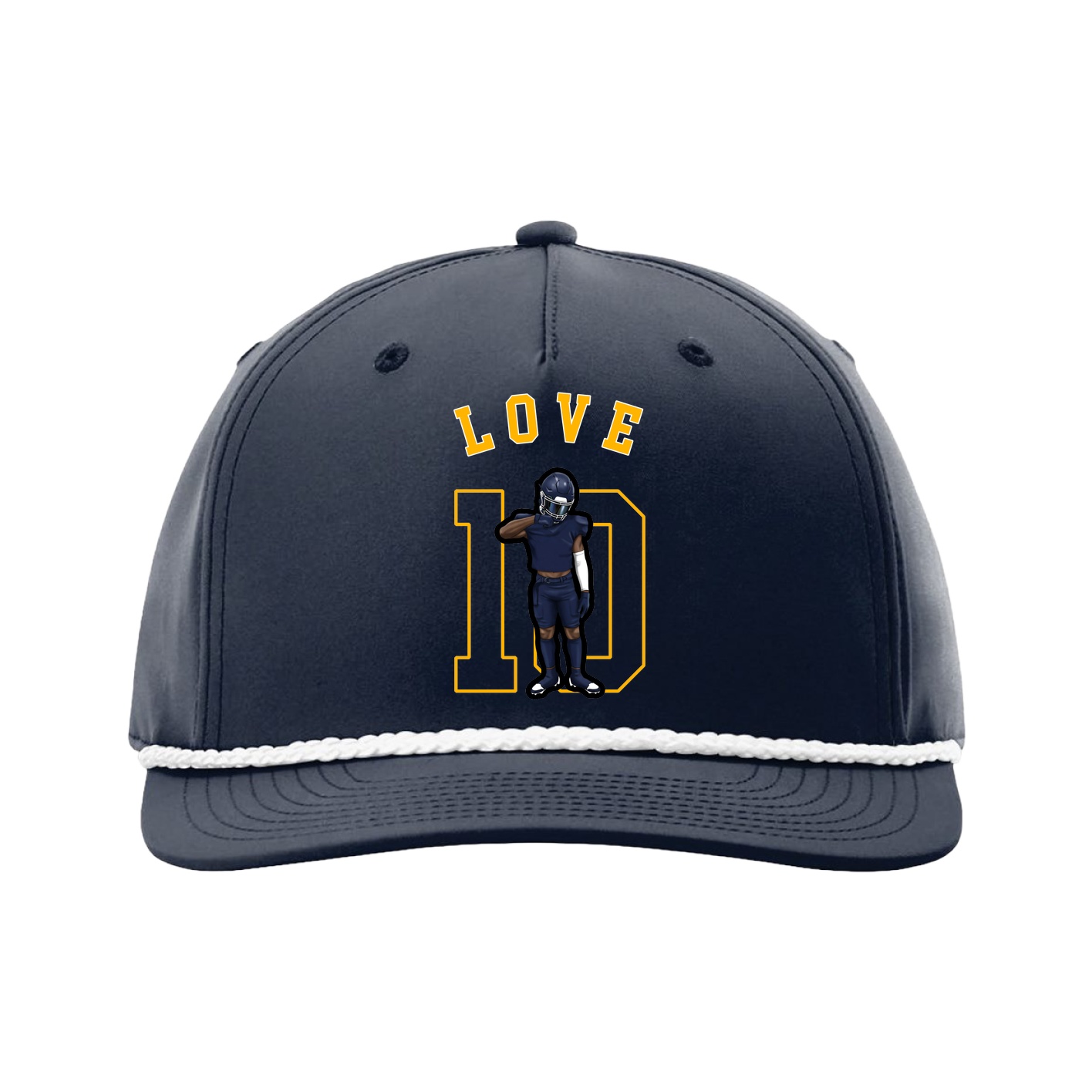 Five-Panel Classic Rope Cap — Shirsey Arch in Navy