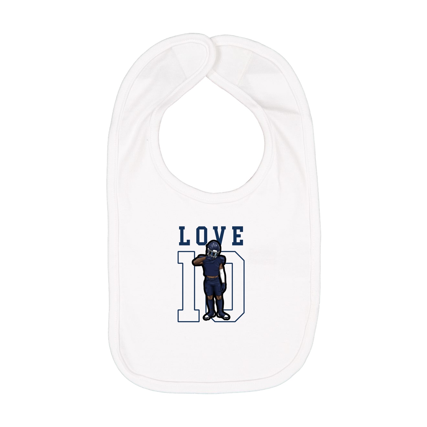Infant Bib — Shirsey in White
