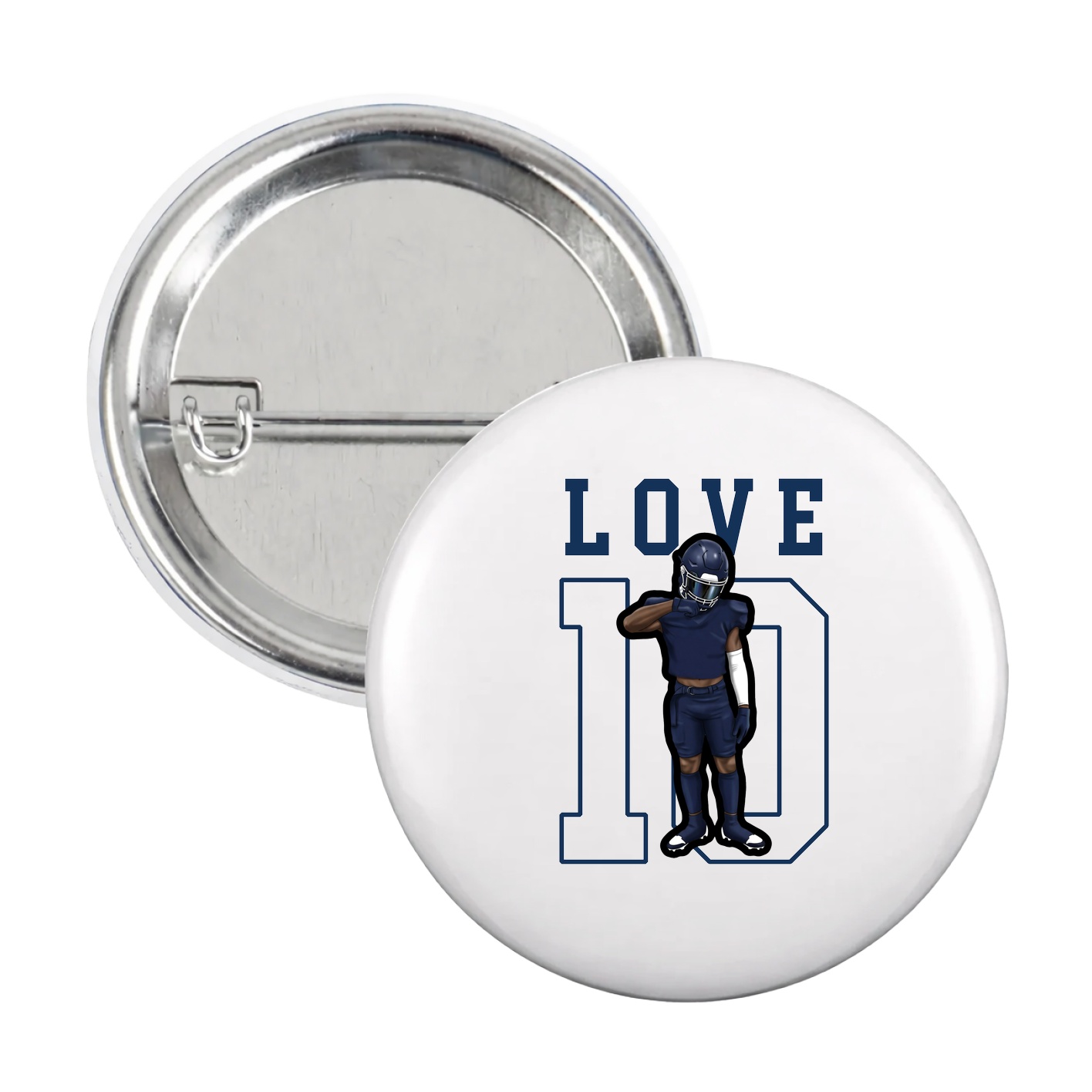 Game Day Button — Shirsey in White
