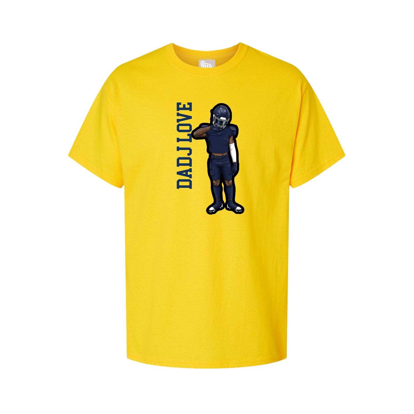 Youth Tee — Name Vertical in Gold