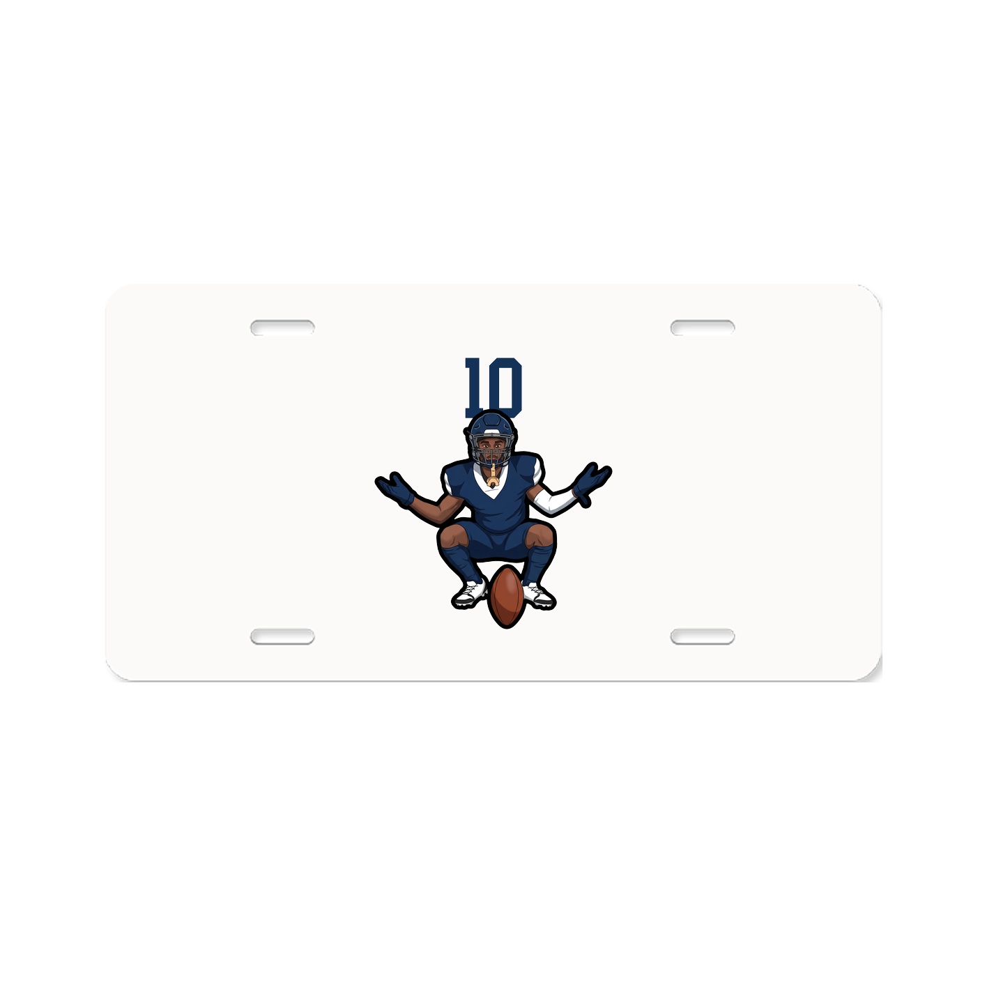 License Plate — Number Top in Classic