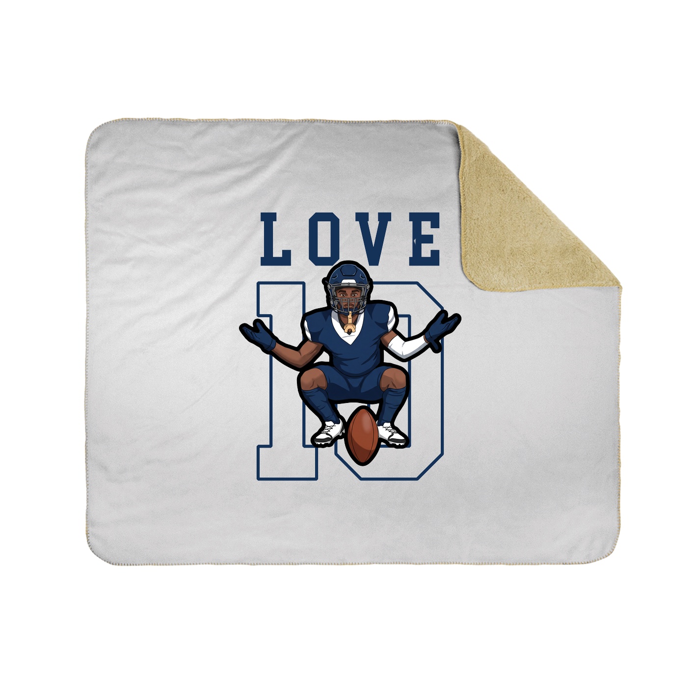 50x60 Sherpa Lined Throw Blanket