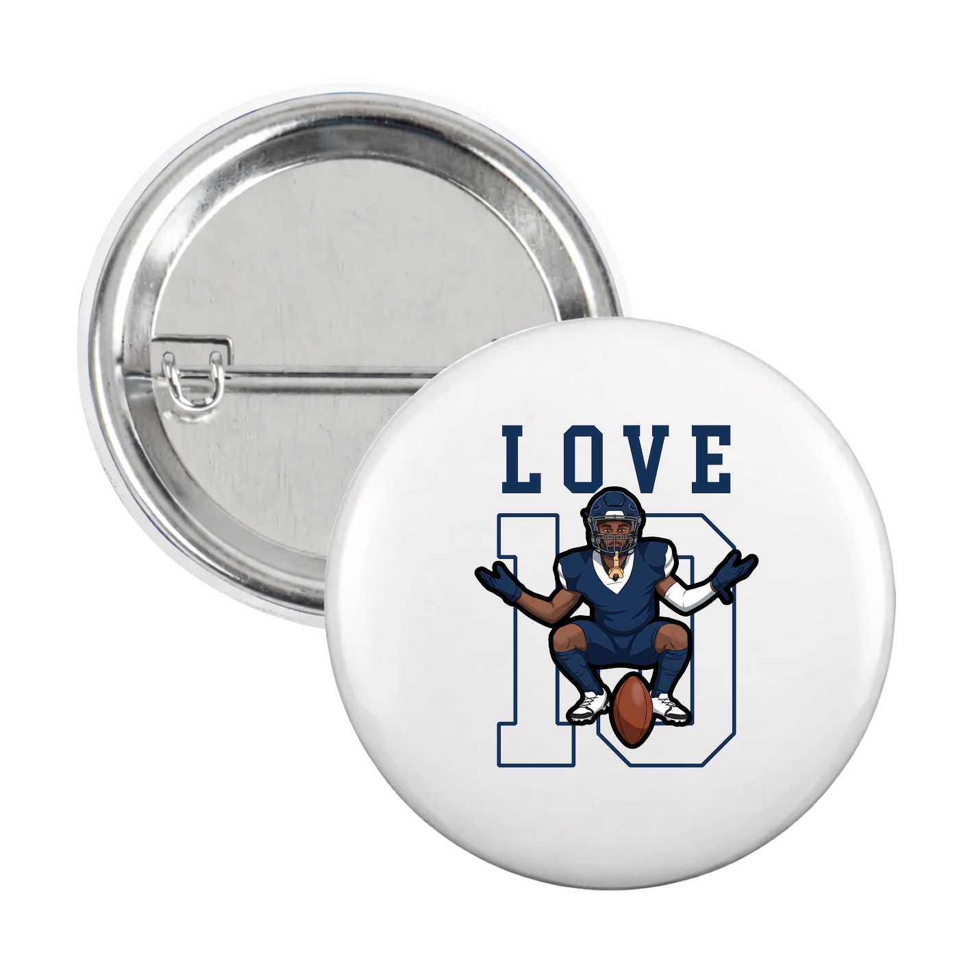 Game Day Button — Shirsey in White