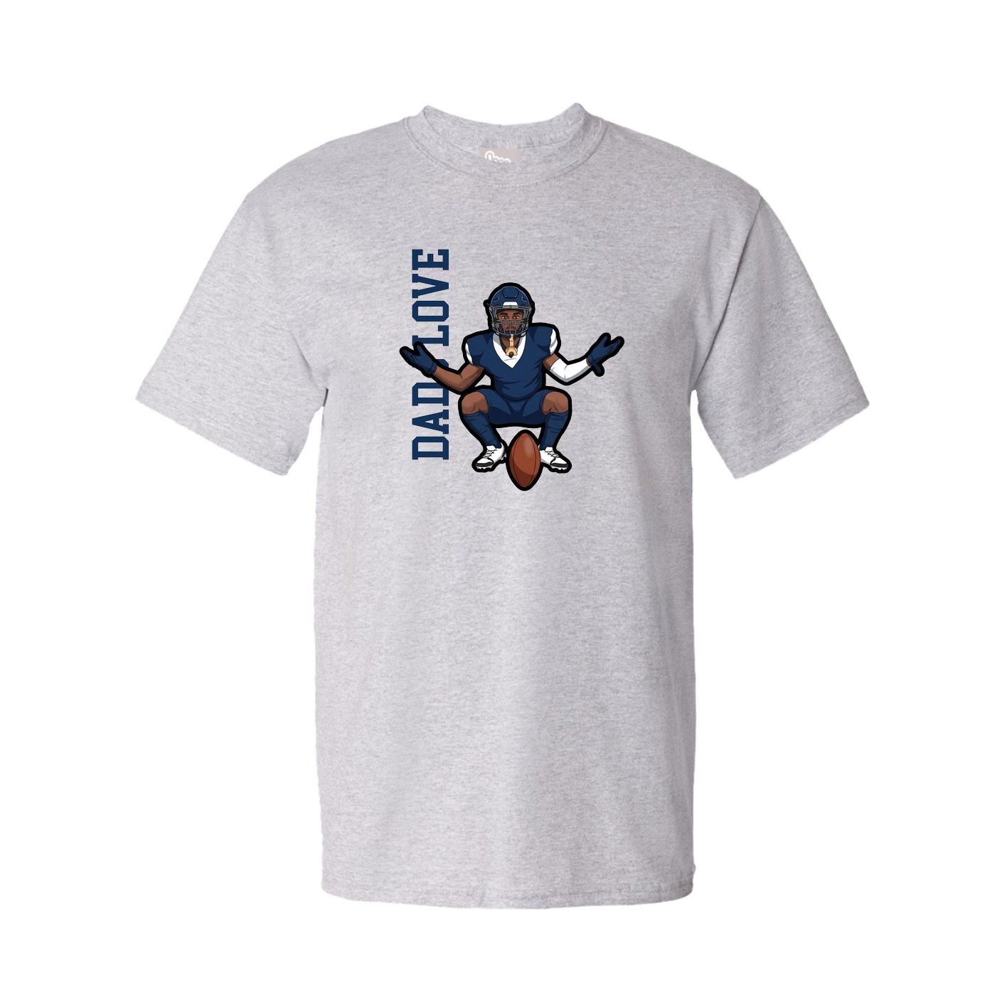 Youth Tee — Name Vertical in Grey