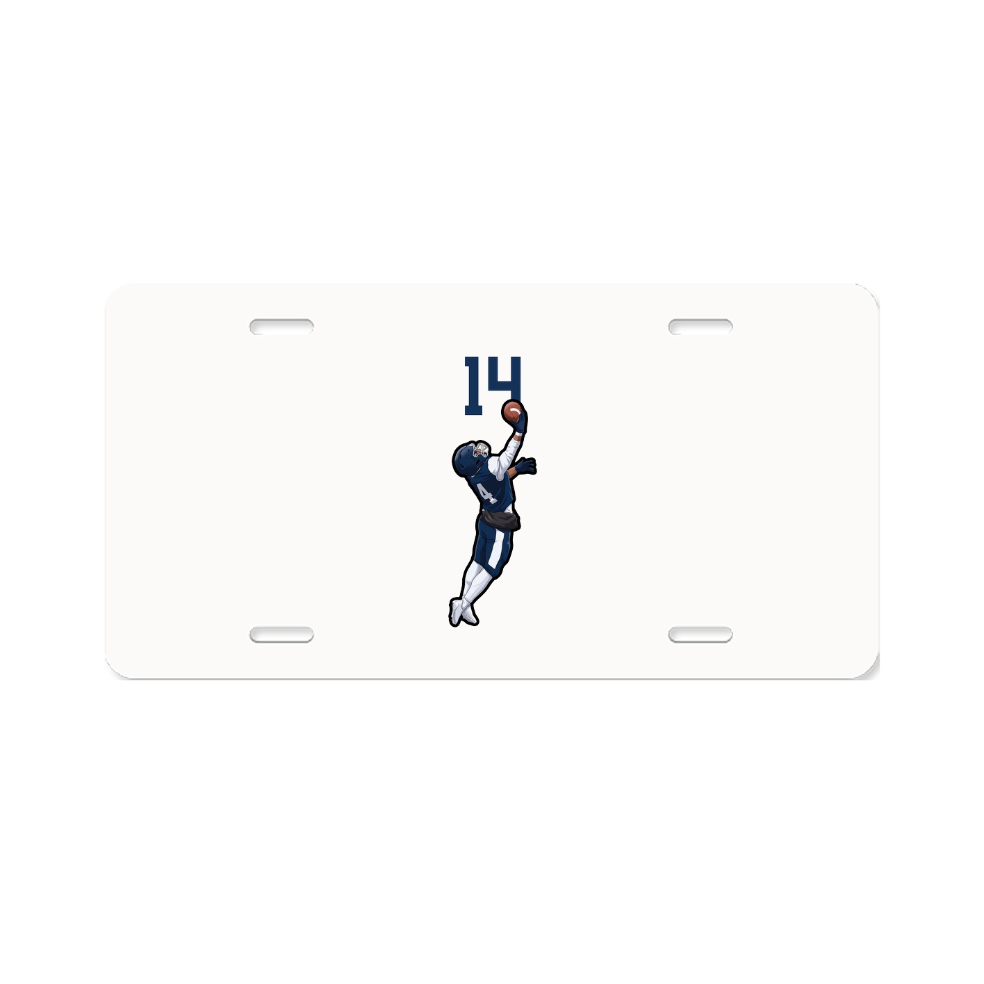 License Plate — Number Top in Classic