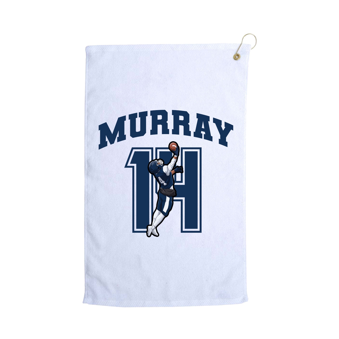 Golf Towel — Number in White