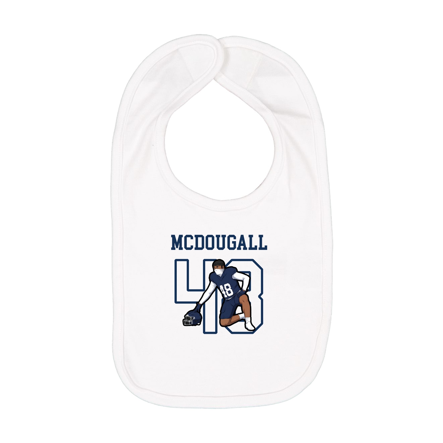Infant Bib — Shirsey in White