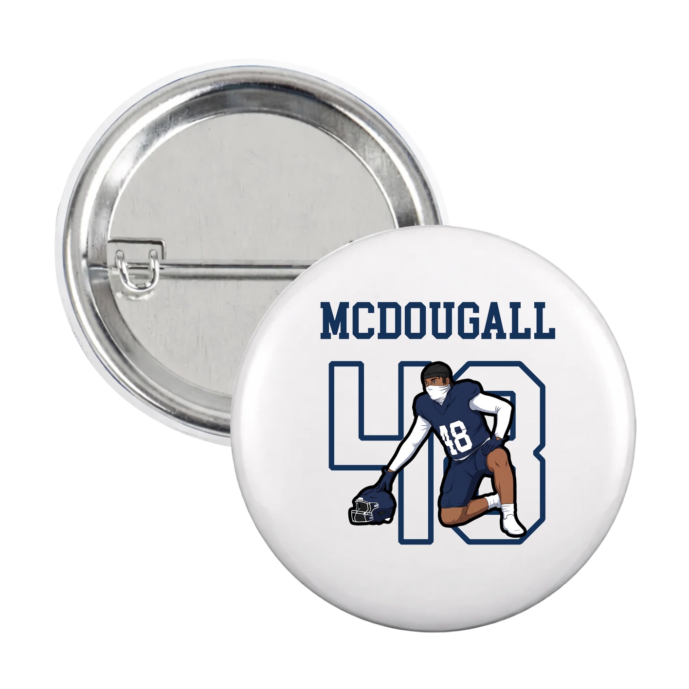 Game Day Button — Shirsey in White