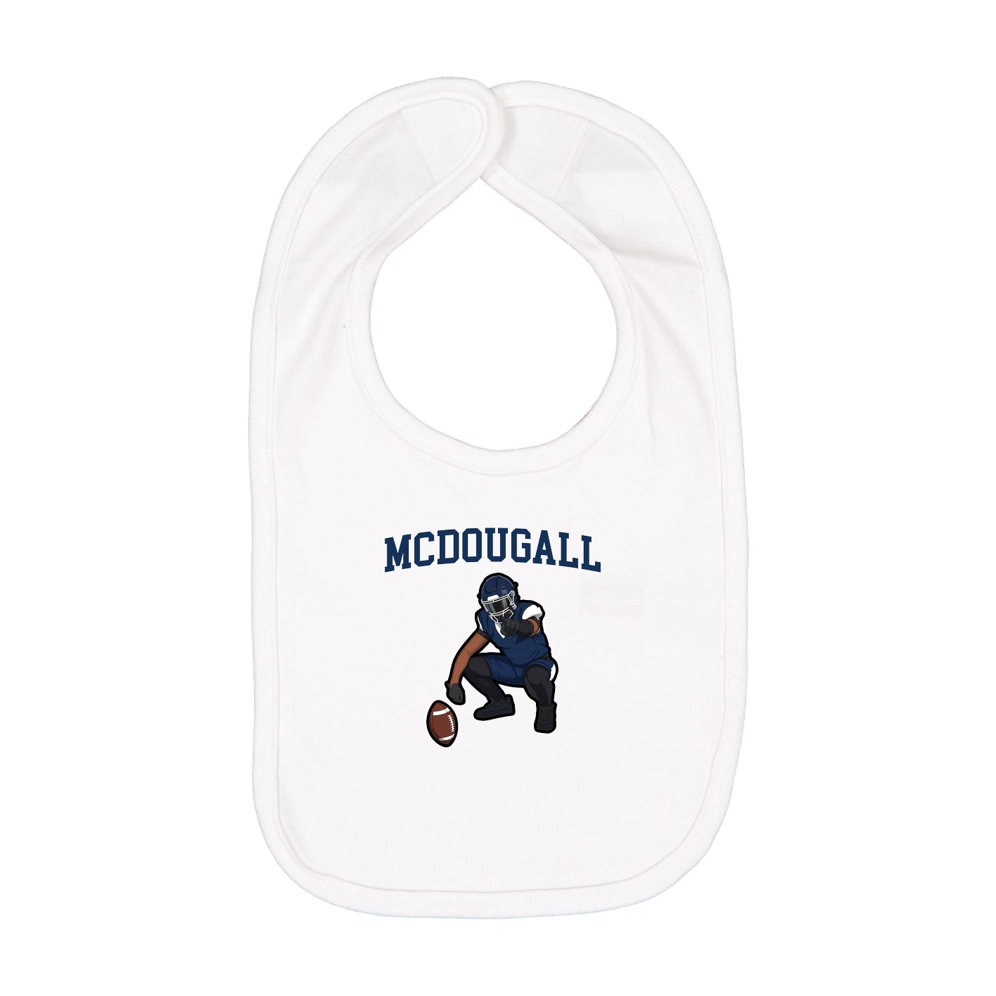 Infant Bib — Shirsey in White