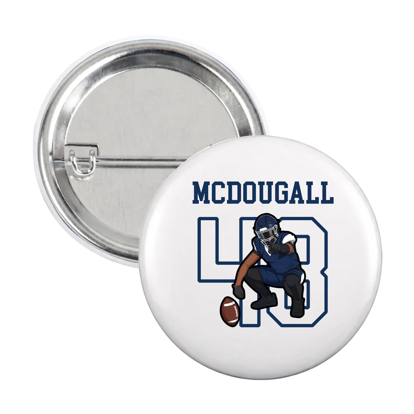 Game Day Button — Shirsey in White