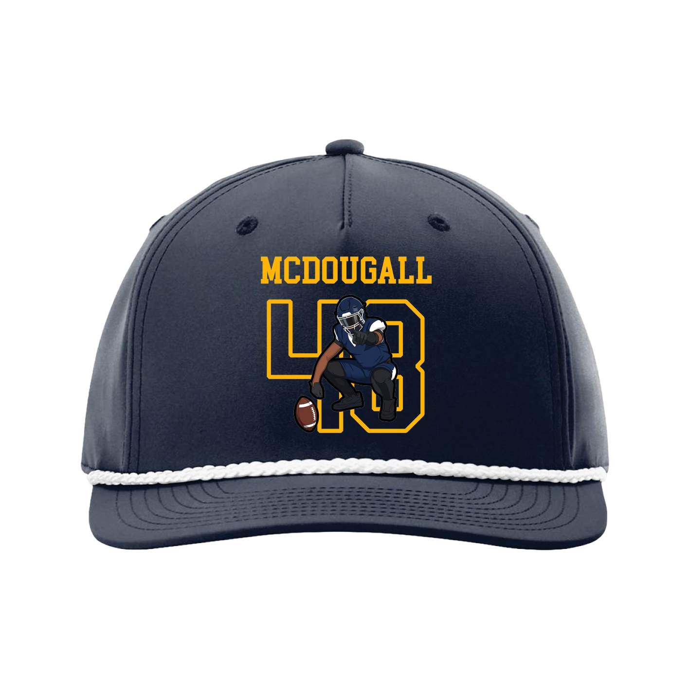 Five-Panel Classic Rope Cap — Shirsey in Navy