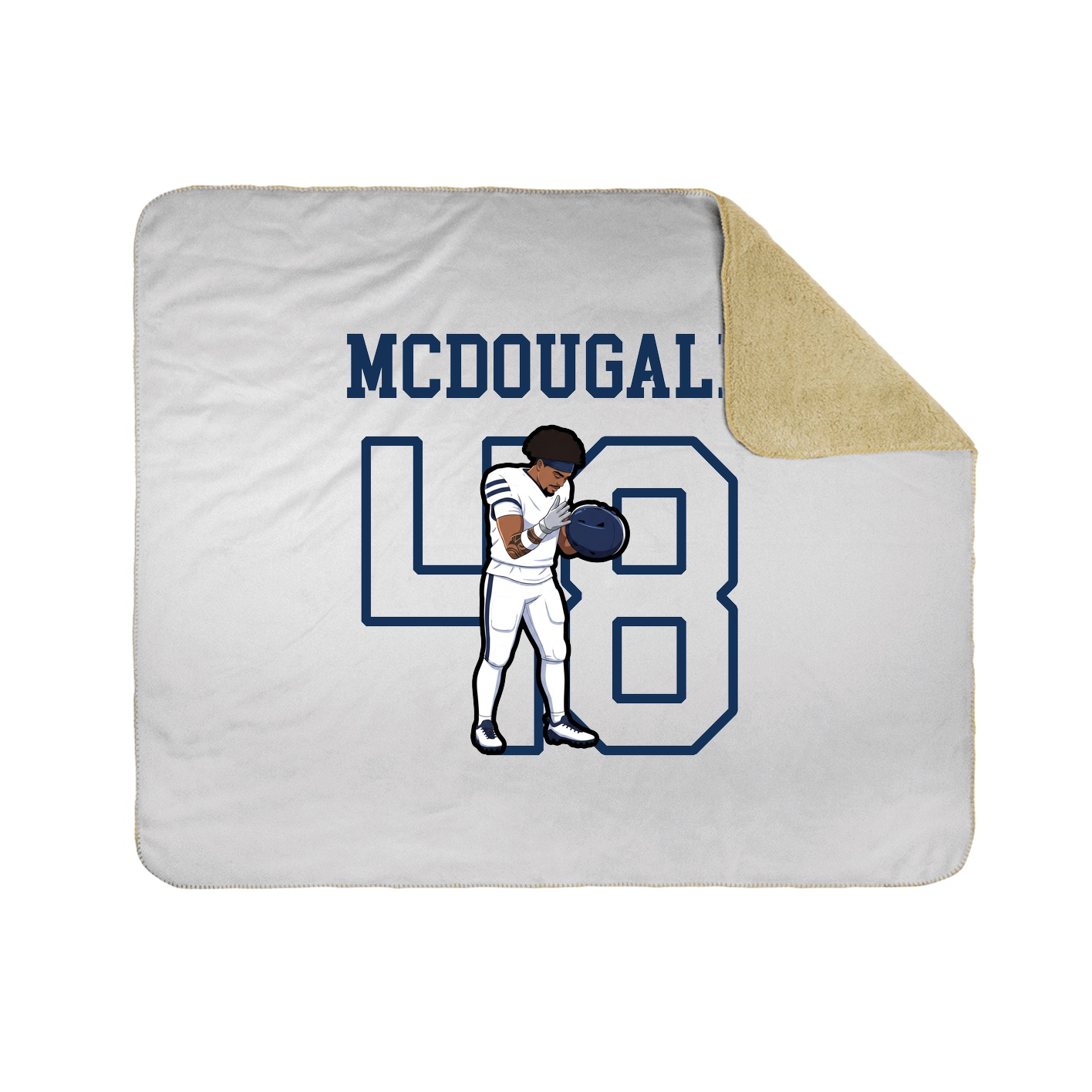 Throw Blanket — Shirsey in White