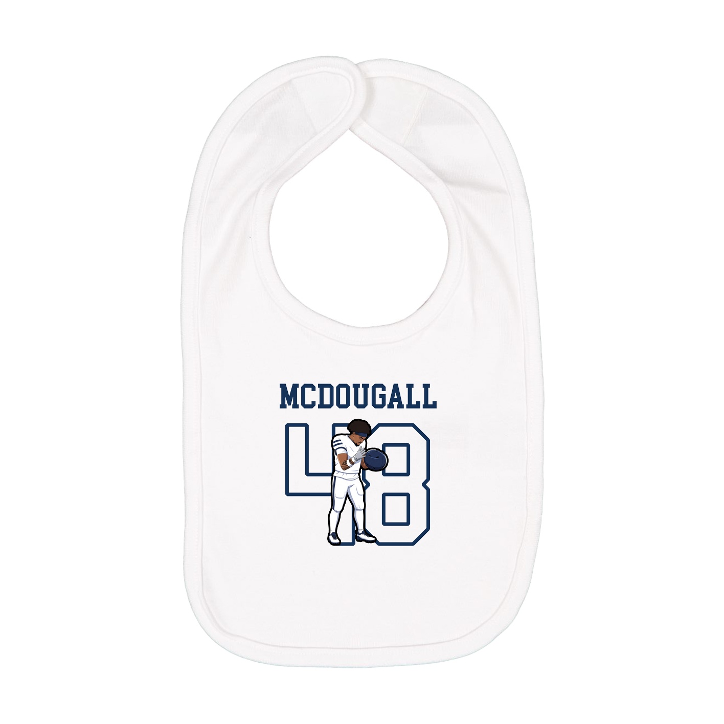 Infant Bib — Shirsey in White
