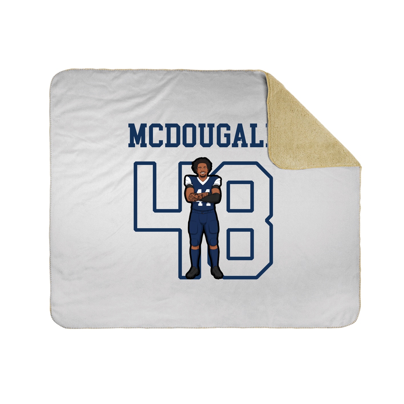 Throw Blanket — Shirsey in White