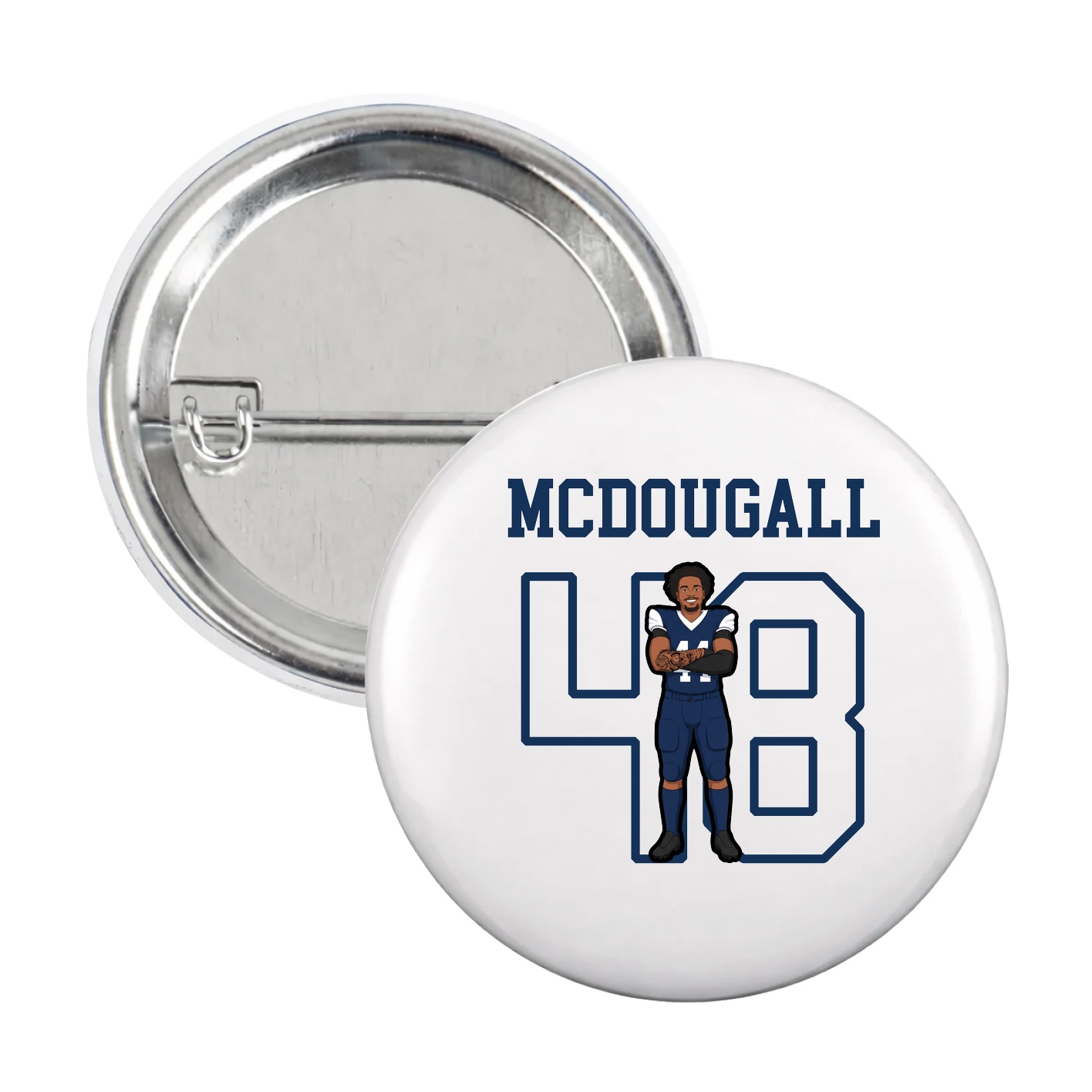 Game Day Button — Shirsey in White
