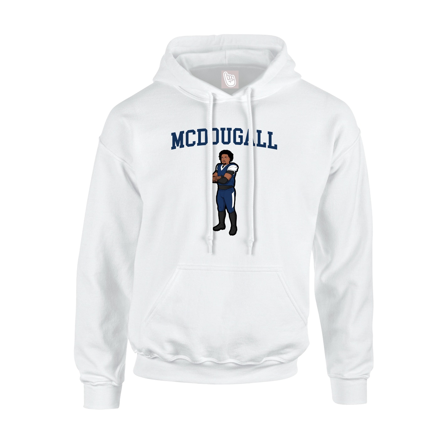Hoodie — Shirsey in White