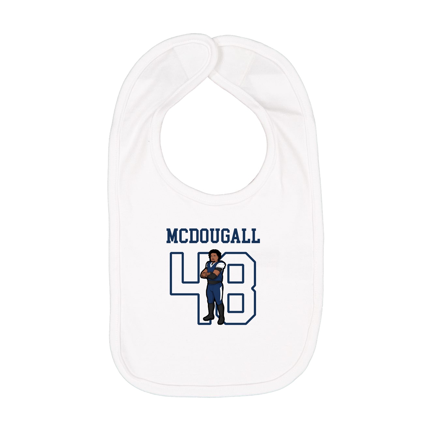 Infant Bib — Shirsey in White