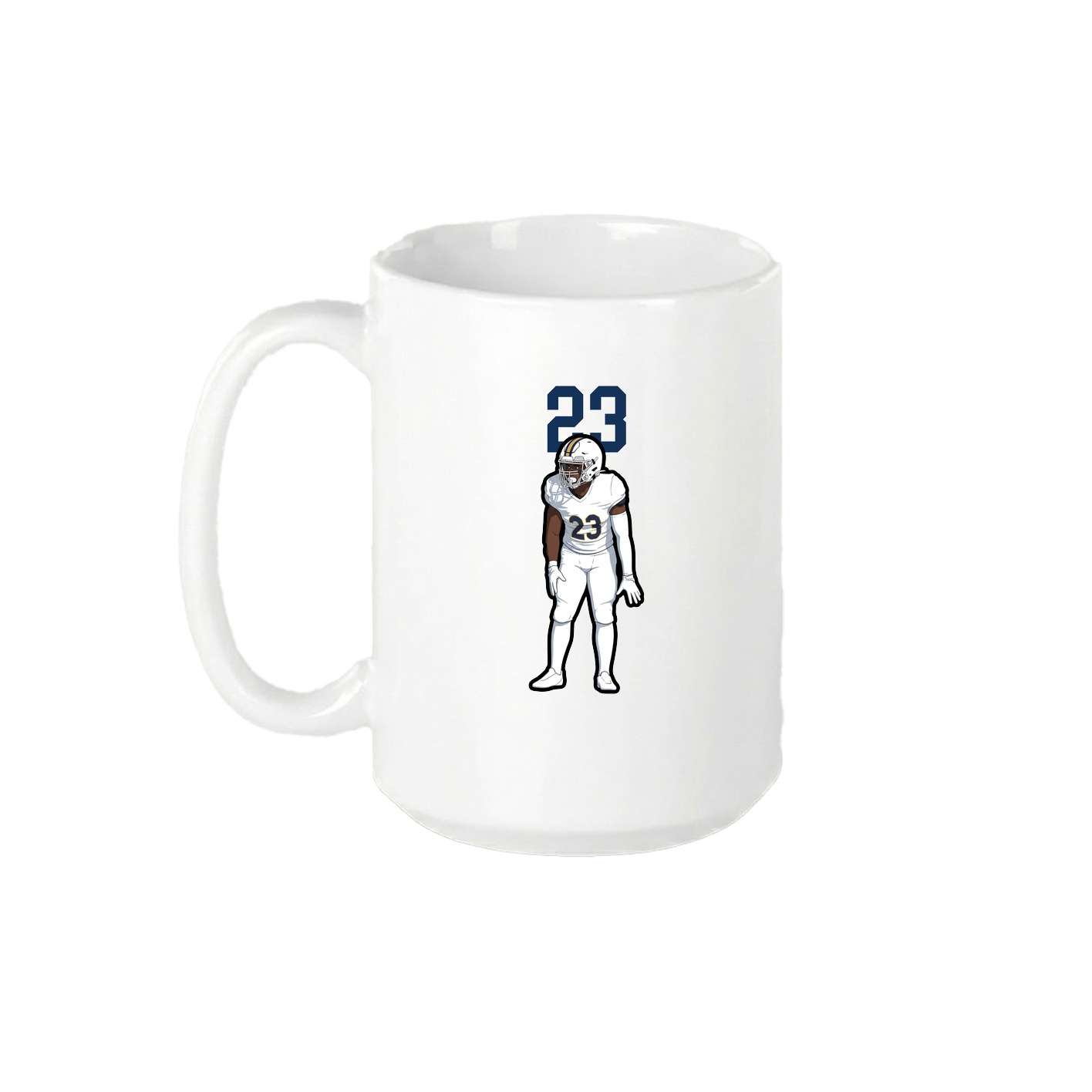15oz Coffee Mug — Number Top in White