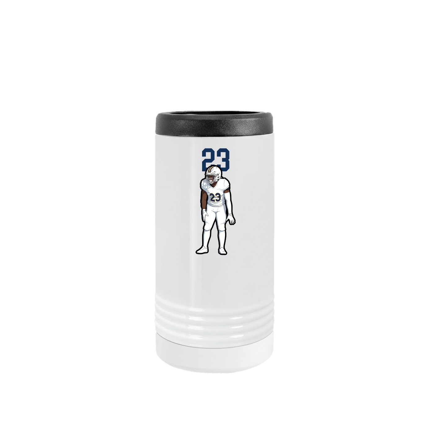 Slim Beverage Holder — Number Top in White
