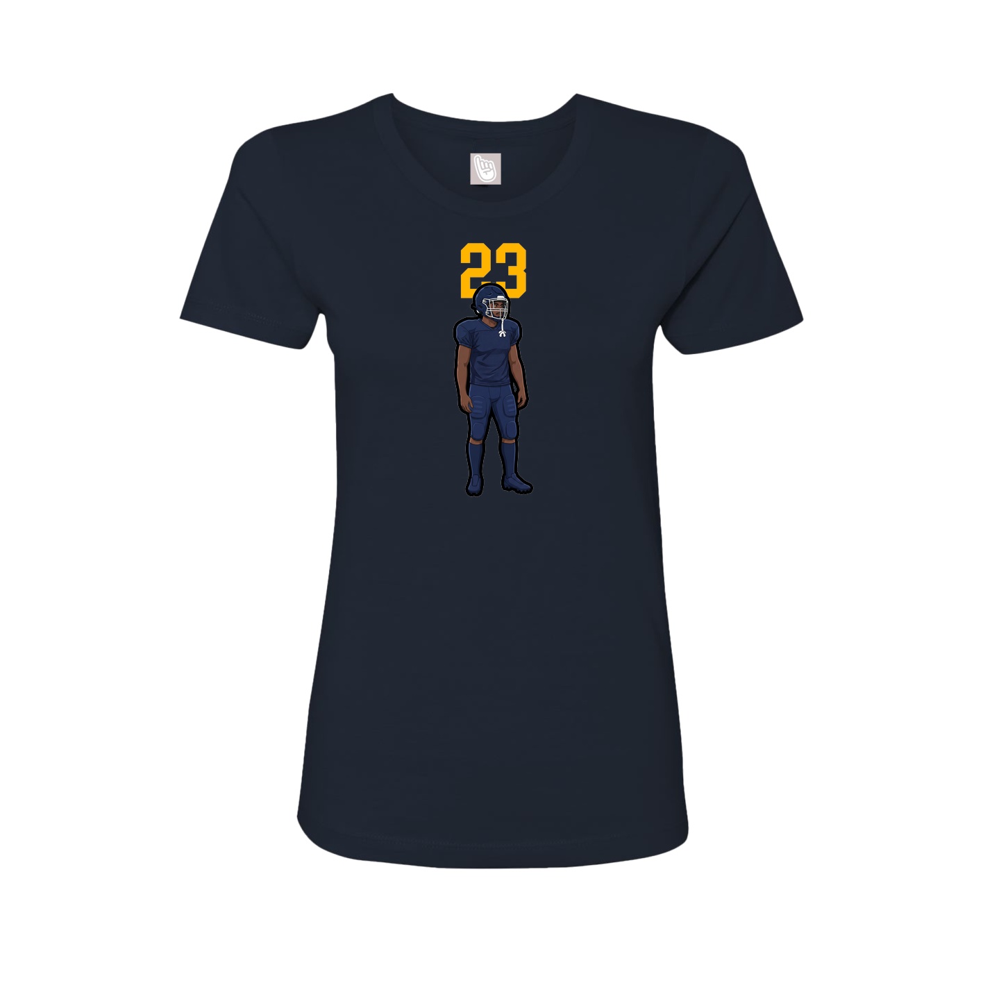 Womens Tee — Number Top in Navy